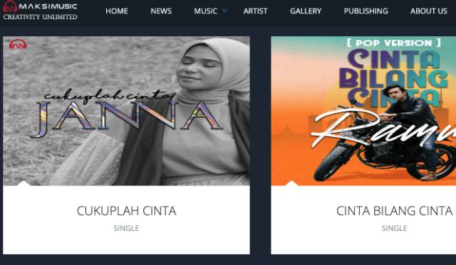 Website Maksi Musik