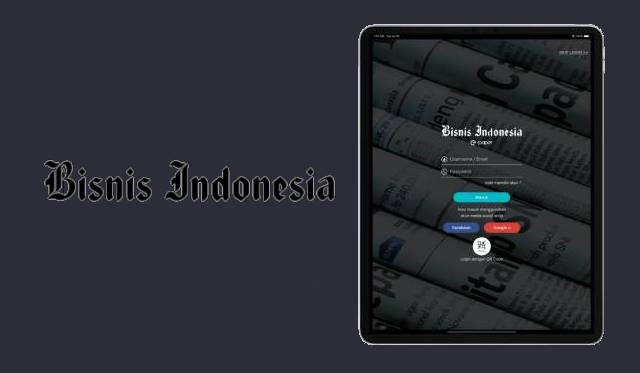 Aplikasi iPad ePaper Bisnis Indonesia